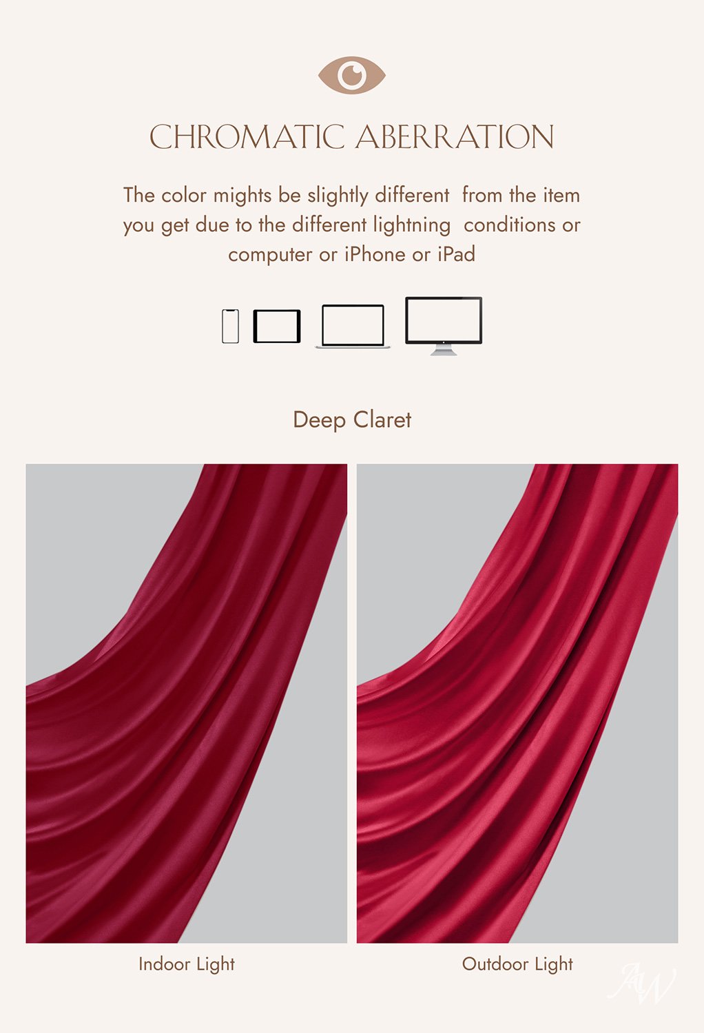 AW Poco Deep Claret Satin Charmeuse Bridesmaid Dresses image7